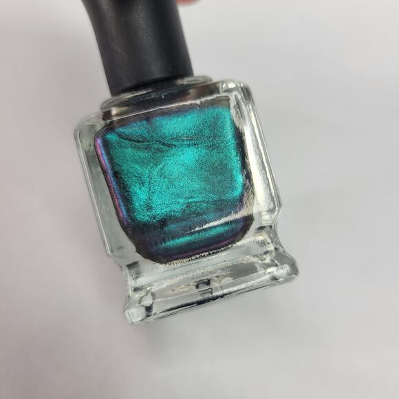 Deborah Lippmann Nail Polish "Money Now Sleep Later" NEW Blue Holo Duo Chrome - Picture 7 of 9